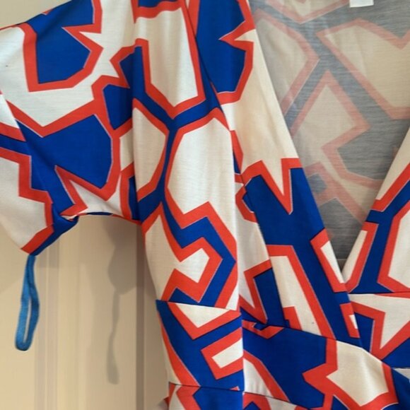 DVF geometric wrap dress - Picture 4 of 5